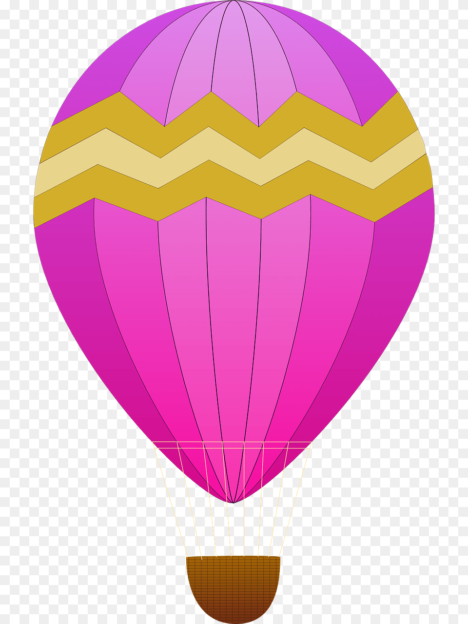 Hot Air Balloon Clip Art, Aircraft, Hot Air Balloon, Transportation, Vehicle Png Image