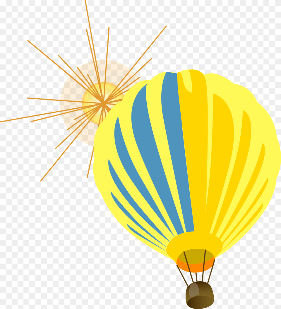 Hot Air Balloon Clip Art Hot Air Balloon Clipart Download, Aircraft, Hot Air Balloon, Transportation, Vehicle Png Image