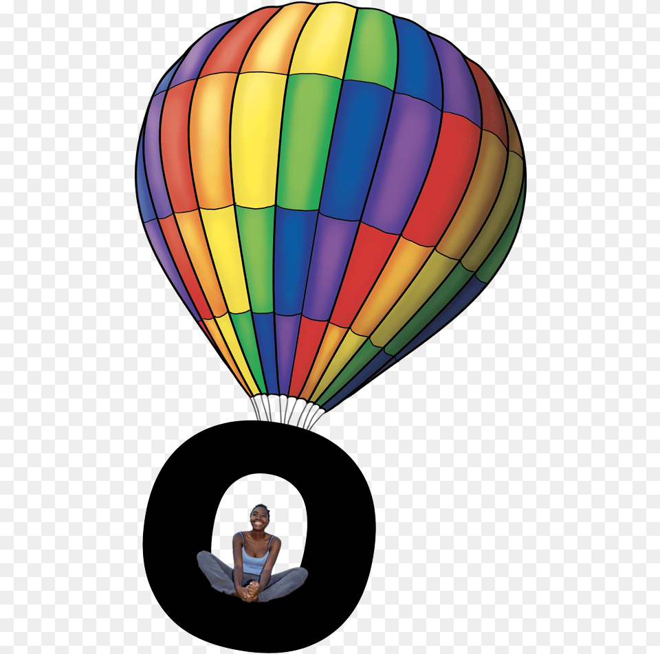 Hot Air Balloon Clipart Hot Air Balloon, Aircraft, Transportation, Teen, Person Free Png Download