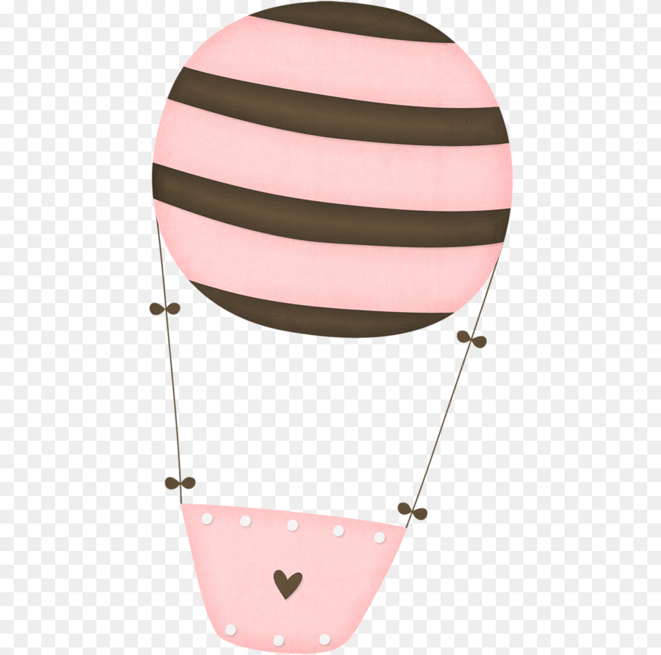 Hot Air Balloon Clipart Light Pink Dibujo Globo Aerostatico, Aircraft, Transportation, Vehicle, Toy Free Png