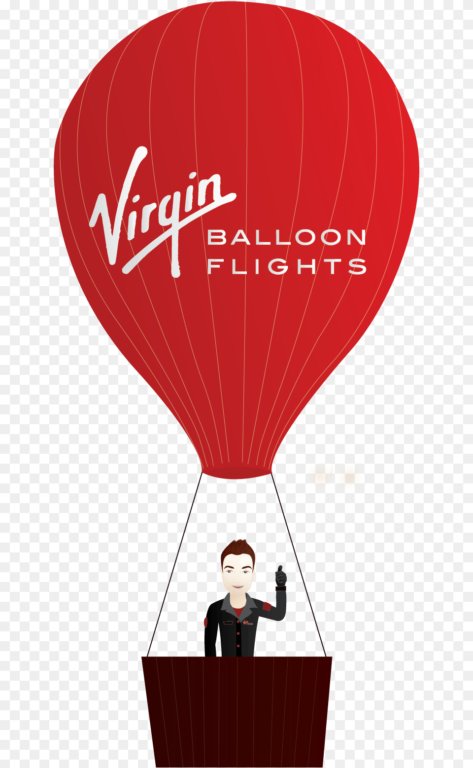 Hot Air Balloon Clipart Pilot Virgin Balloon Flights Logo, Adult, Transportation, Person, Man Png
