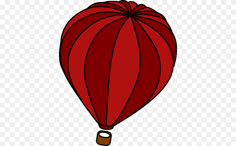 Hot Air Balloon Clipart Red Blue, Aircraft, Hot Air Balloon, Transportation, Vehicle Png Image