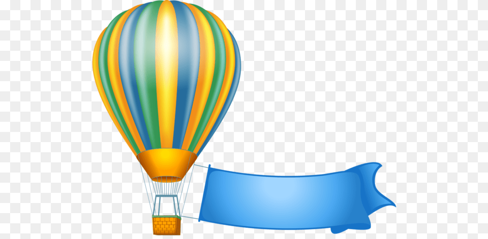 Hot Air Balloon Clipart With Happy Bday, Aircraft, Transportation, Vehicle, Hot Air Balloon Free Png