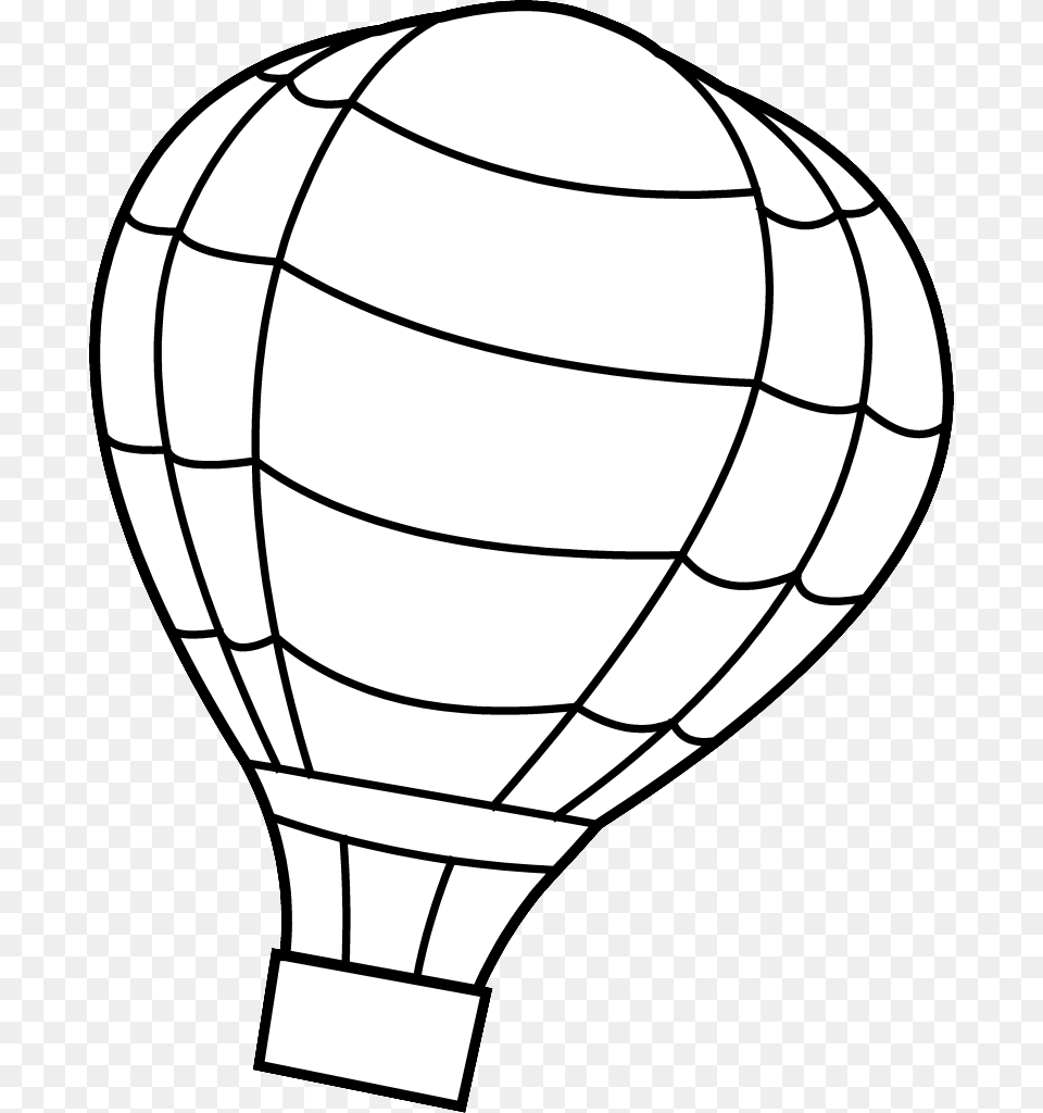 Hot Air Balloon Coloring Pages, Aircraft, Hot Air Balloon, Transportation, Vehicle Free Png