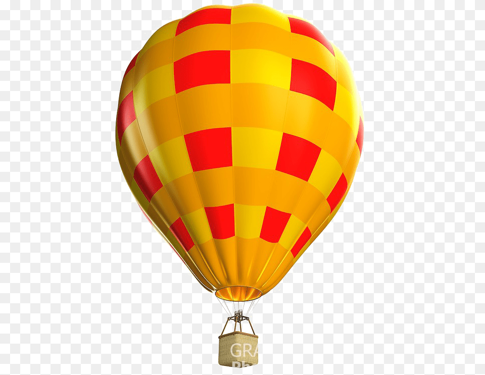 Hot Air Balloon On White Background, Aircraft, Hot Air Balloon, Transportation, Vehicle Free Transparent Png