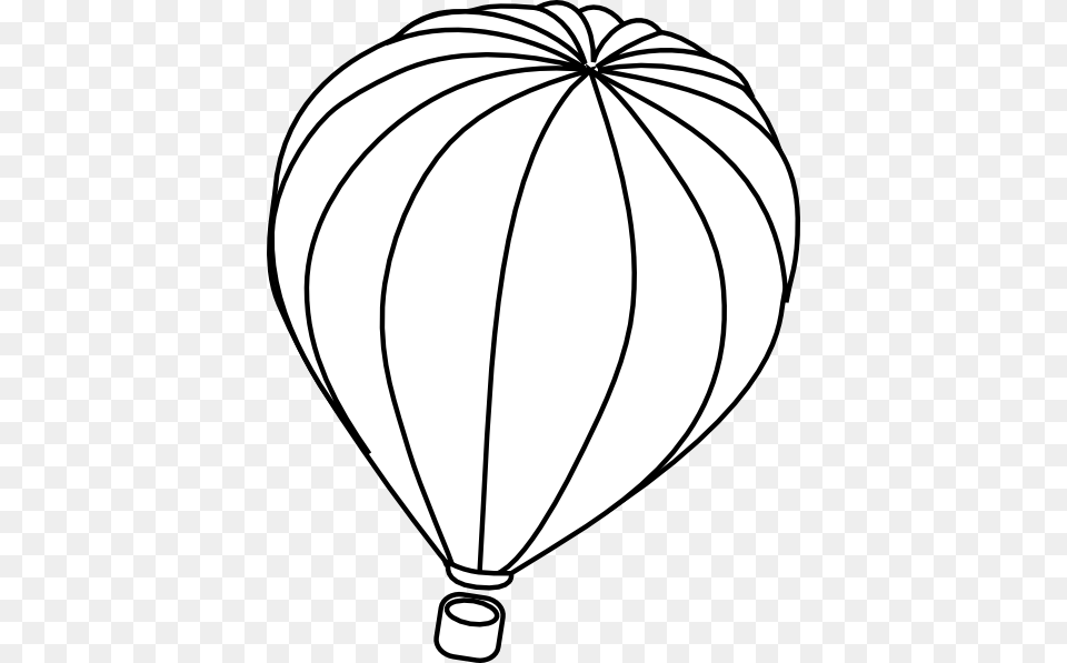 Hot Air Balloon Outline Clip Art Small Drawing Of A Hot Air Balloon, Aircraft, Hot Air Balloon, Transportation, Vehicle Free Png Download