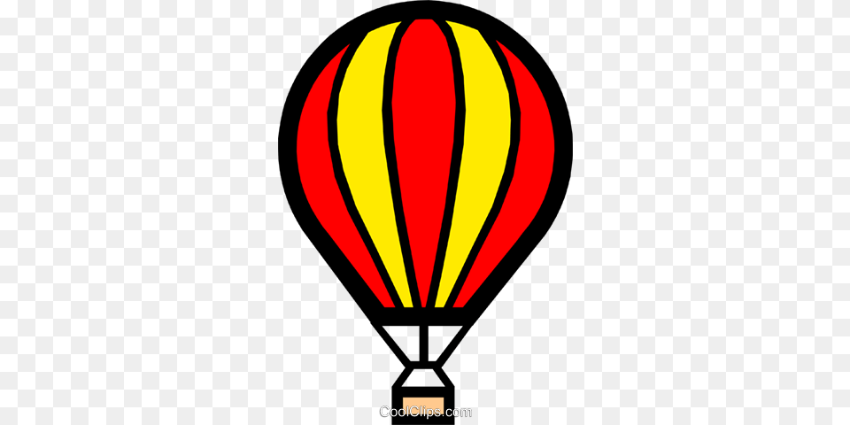 Hot Air Balloon Royalty Vector Clip Art Illustration, Aircraft, Hot Air Balloon, Transportation, Vehicle Free Png Download