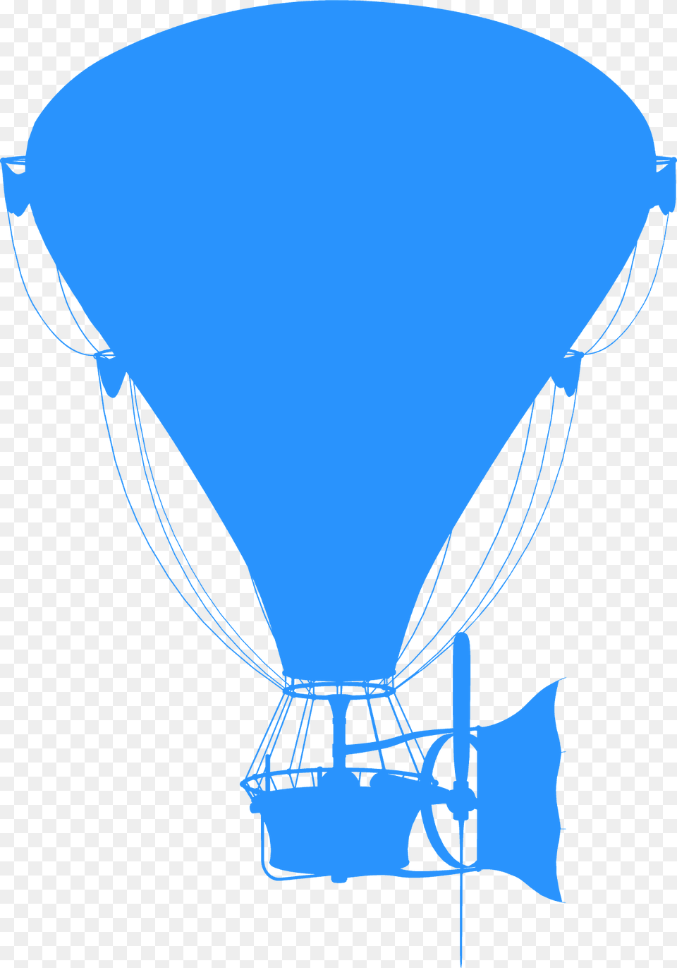 Hot Air Balloon Silhouette, Aircraft, Transportation, Vehicle, Hot Air Balloon Png Image