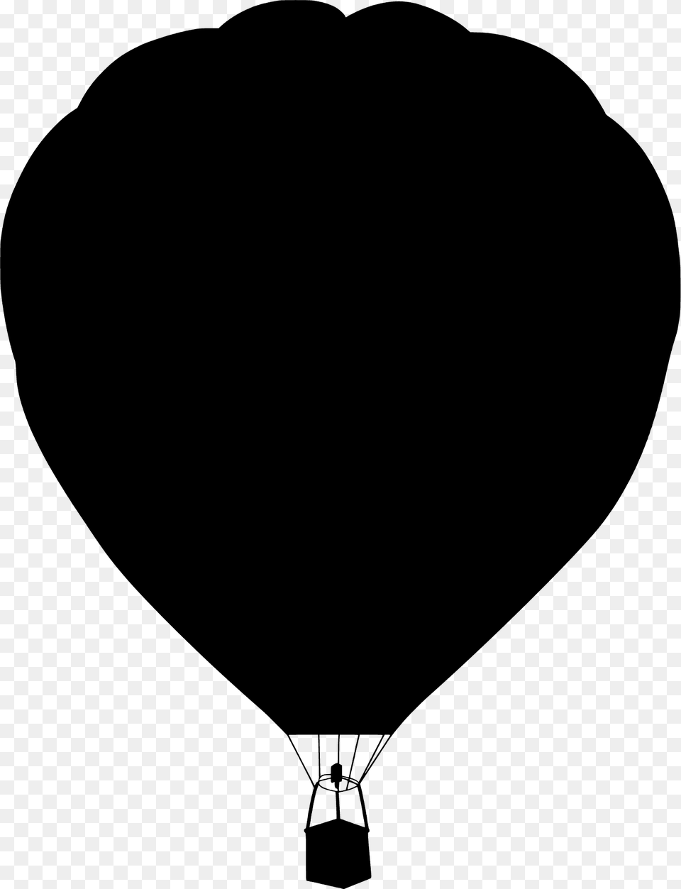 Hot Air Balloon Silhouette, Aircraft, Hot Air Balloon, Transportation, Vehicle Free Transparent Png