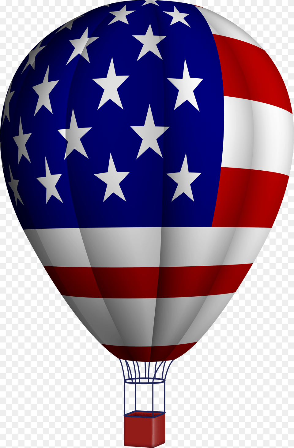 Hot Air Balloon Usa, Aircraft, Flag, Hot Air Balloon, Transportation Png