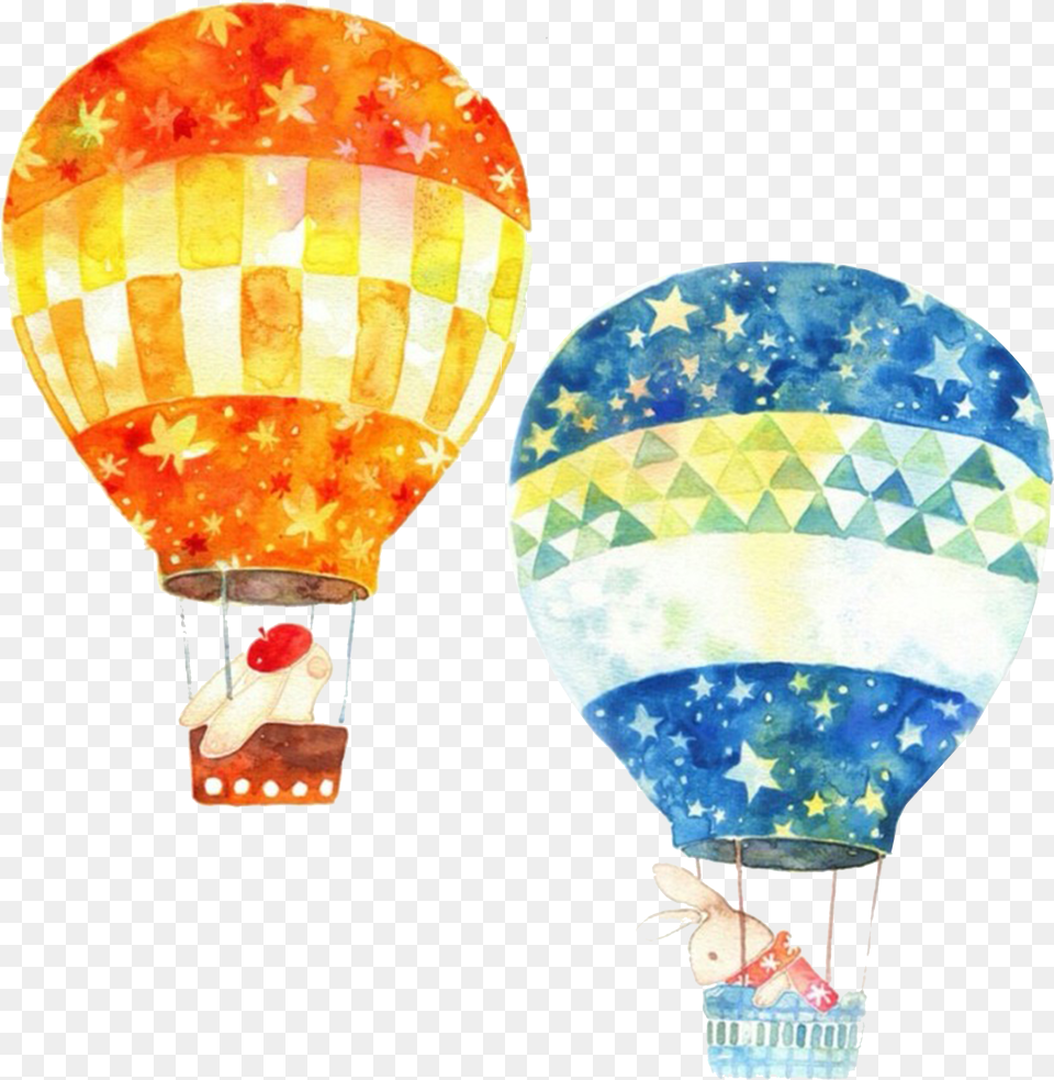 Hot Air Balloon Watercolor Painting Watercolor Paintings Hot Air Balloons Png