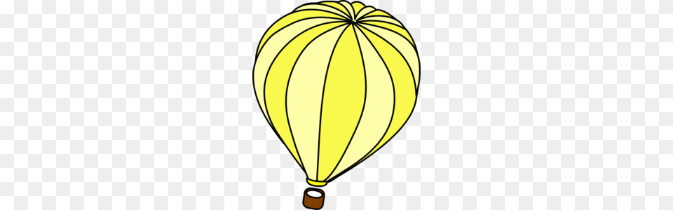 Hot Air Balloon Yellow Clip Art, Aircraft, Transportation, Vehicle, Hot Air Balloon Free Png Download