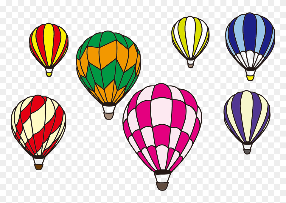 Hot Air Balloons Clipart, Aircraft, Transportation, Vehicle, Hot Air Balloon Png