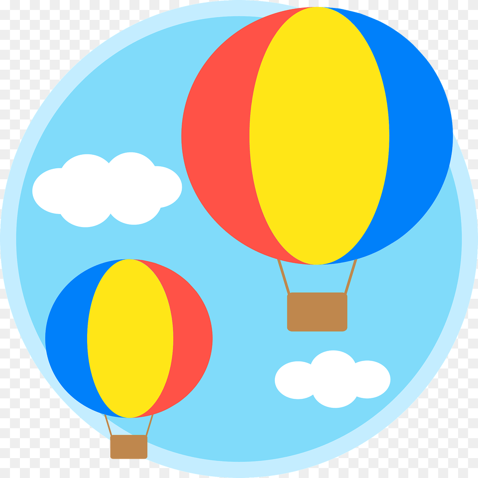 Hot Air Balloons In The Sky Clipart, Balloon, Aircraft, Hot Air Balloon, Transportation Free Png
