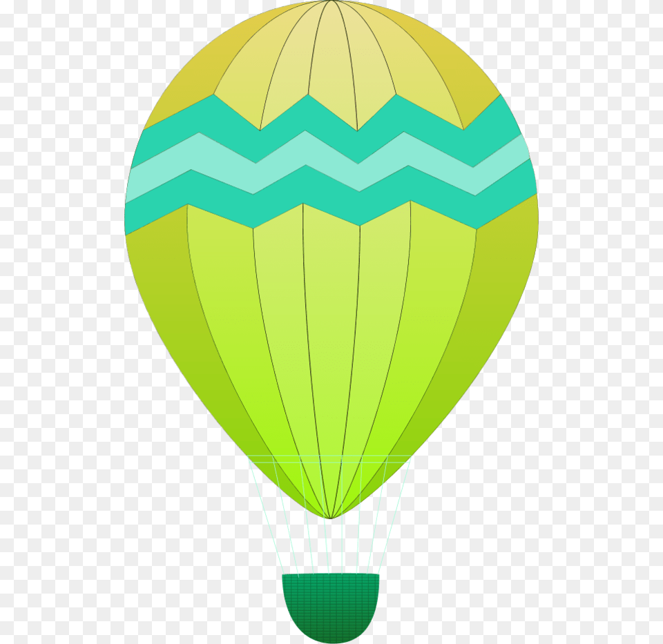 Hot Air Balloons Yellow Clipart, Aircraft, Hot Air Balloon, Transportation, Vehicle Png Image