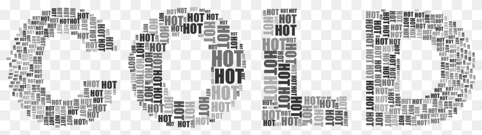 Hot And Cold Typography 2 Grayscale Clipart, Green Free Transparent Png