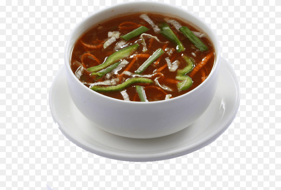 Hot And Sour Vegetable Soup Veg Hot Sour Soup, Bowl, Dish, Food, Meal Free Png Download