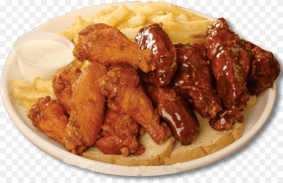 Hot Bbq And Buffalo Wing Combo Jj Fish And Chicken Grillades, Beverage, Food, Meal, Milk Png