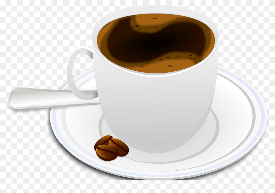 Hot Beverage In A Cup On A Saucer Clipart, Plate, Coffee, Coffee Cup, Espresso Free Png Download