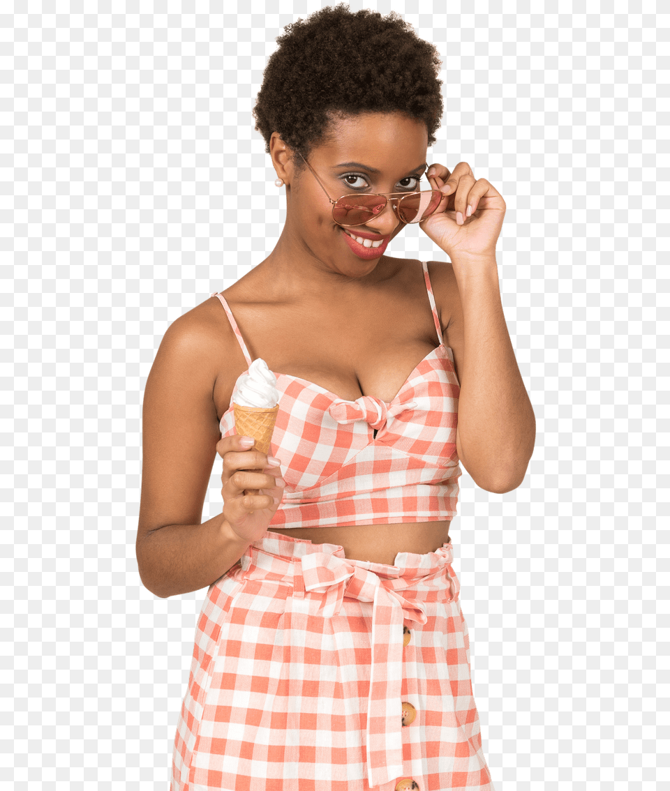 Hot Black Afro Hair Photos Girl, Food, Ice Cream, Dessert, Cream Free Png