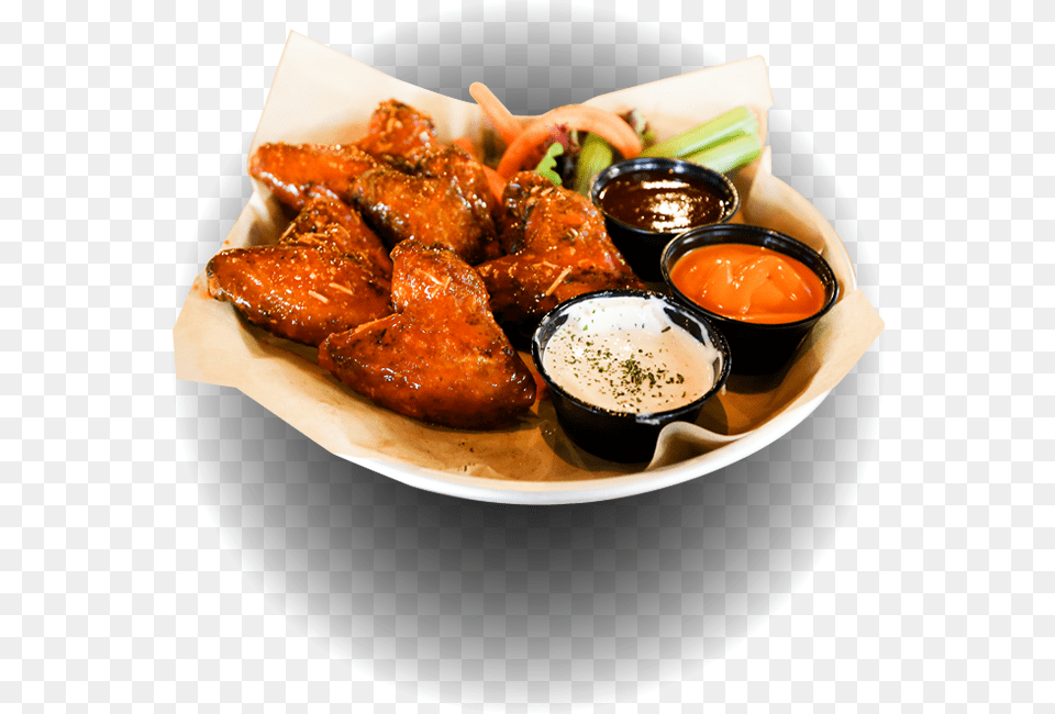 Hot Buffalo Wings With Dipping Sauce Fried Chicken, Food, Food Presentation, Lunch, Meal Png