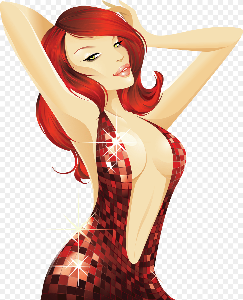 Hot Cartoon Girl, Adult, Person, Female, Woman Png