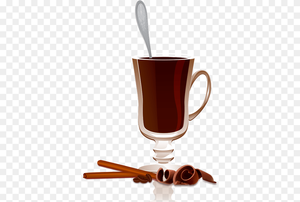 Hot Chocolate, Cup, Cutlery, Spoon, Glass Free Png Download