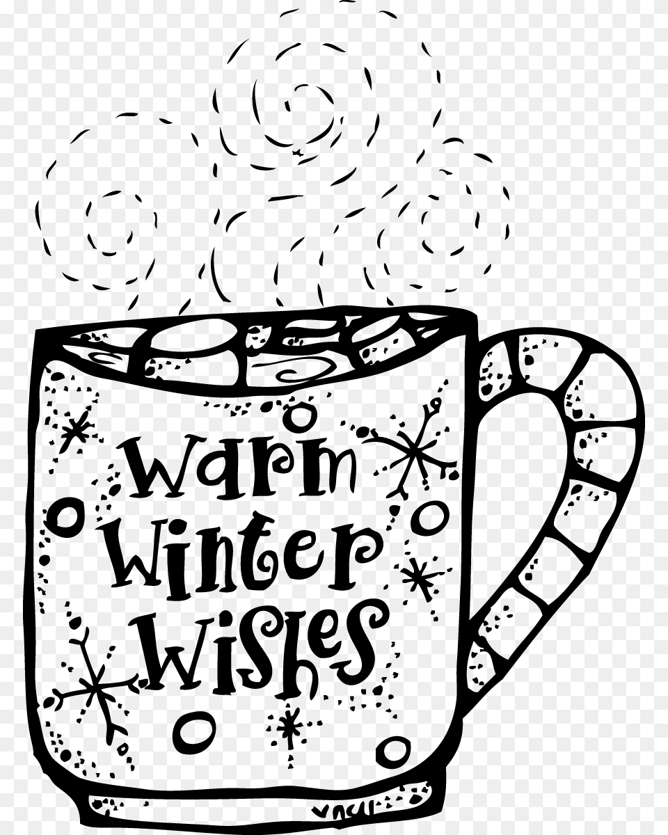 Hot Chocolate Clipart Hot Choclate Winter Hot Chocolate Clipart, Lighting, Silhouette, Firearm, Gun Png Image