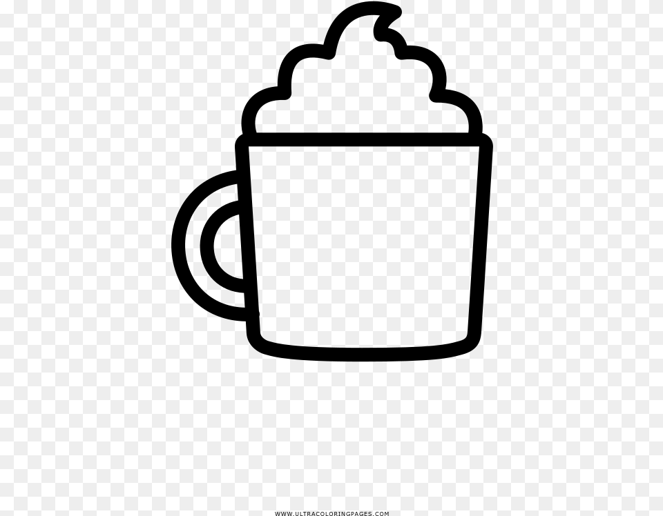 Hot Chocolate Coloring, Gray Free Png Download