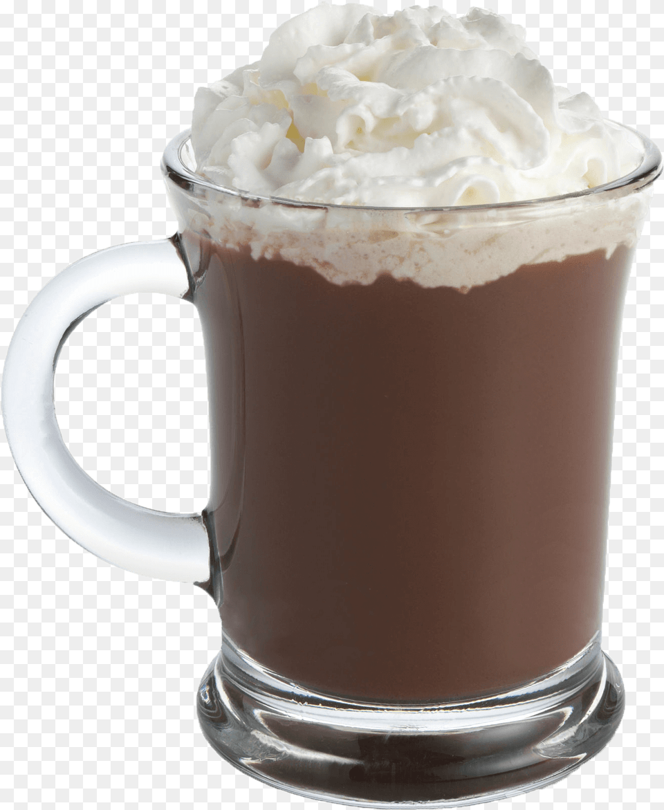 Hot Chocolate Transparent Picture Hot Chocolate, Cream, Cup, Dessert, Food Free Png