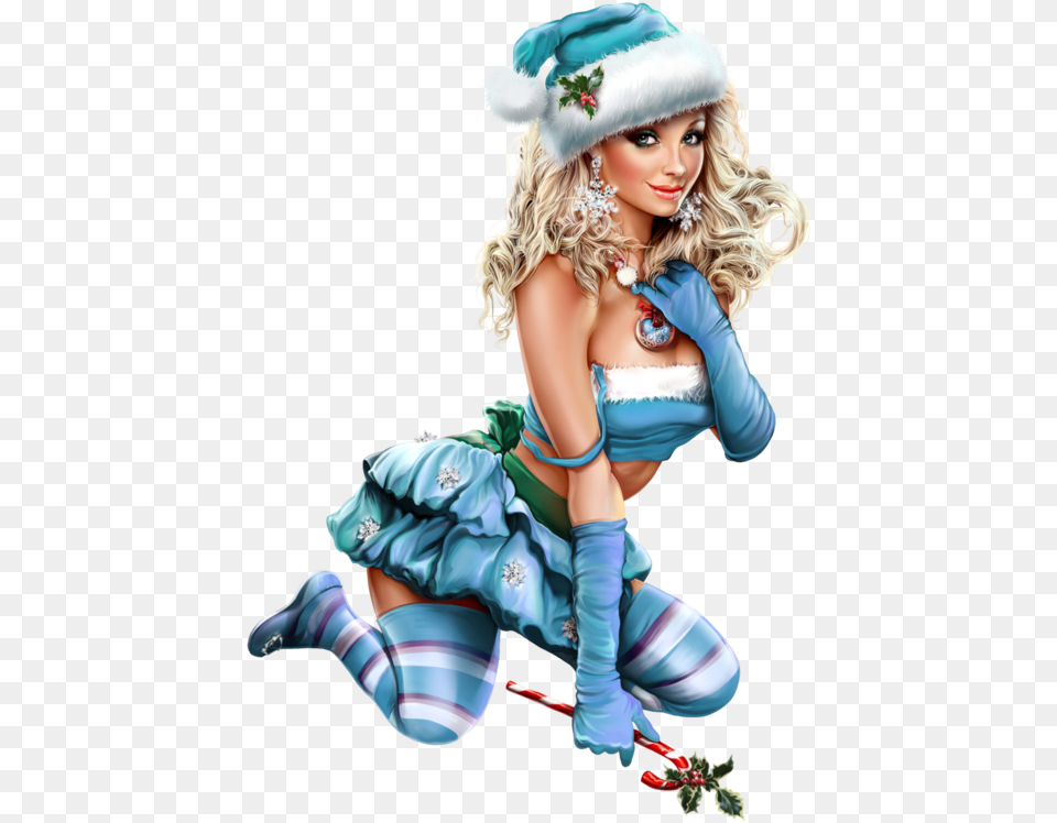 Hot Christmas Girl, Elf, Adult, Person, Female Free Png