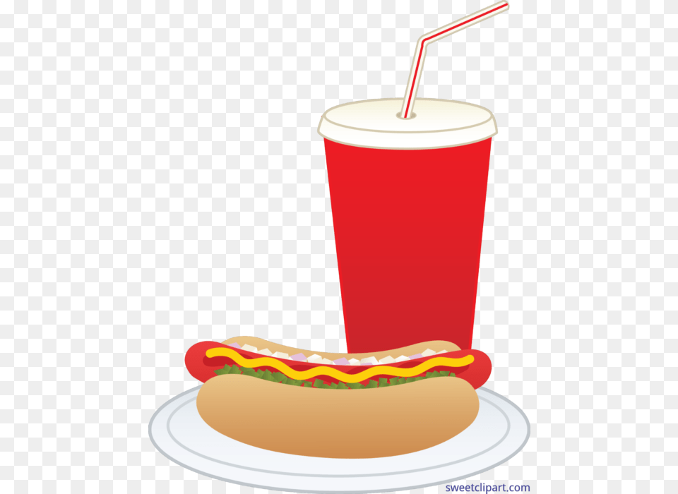 Hot Dog And Soda Clip Art, Food, Hot Dog, Ketchup Free Png Download