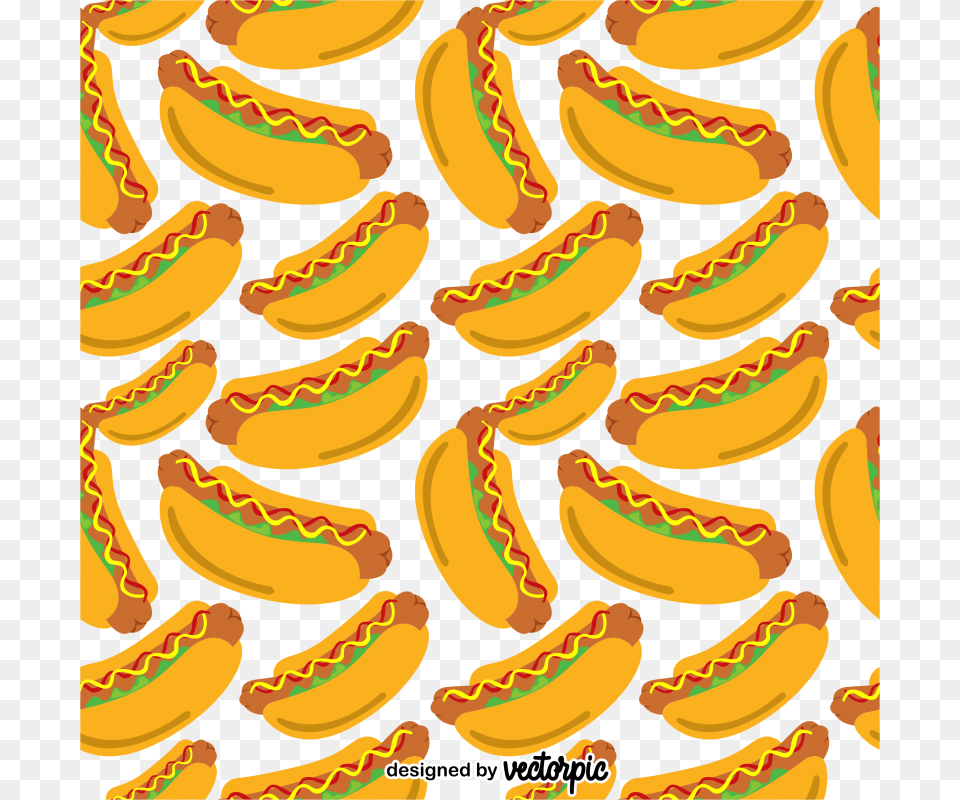 Hot Dog Background Pattern, Food, Hot Dog Free Transparent Png