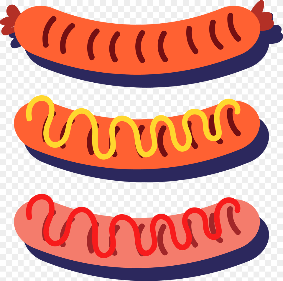 Hot Dog Barbecue Grill Sausage Sausage Vector, Food, Hot Dog, Dynamite, Weapon Free Png Download