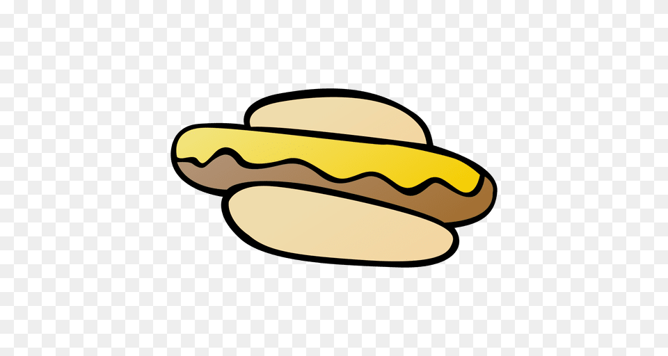 Hot Dog Bun Cartoon, Food, Hot Dog Png Image