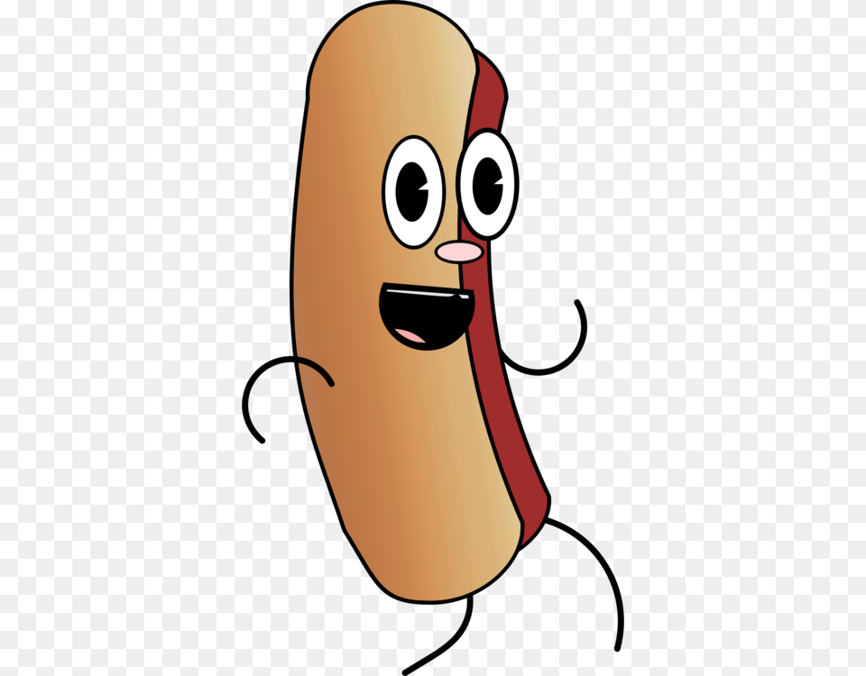 Hot Dog Cartoon Bun Sausage Food, Smoke Pipe Free Transparent Png