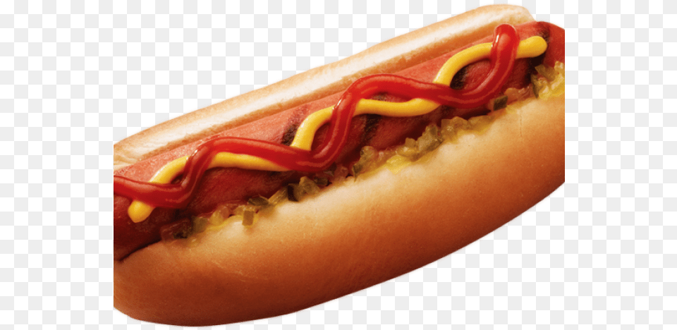Hot Dog Clear Background, Food, Hot Dog, Ketchup Png Image