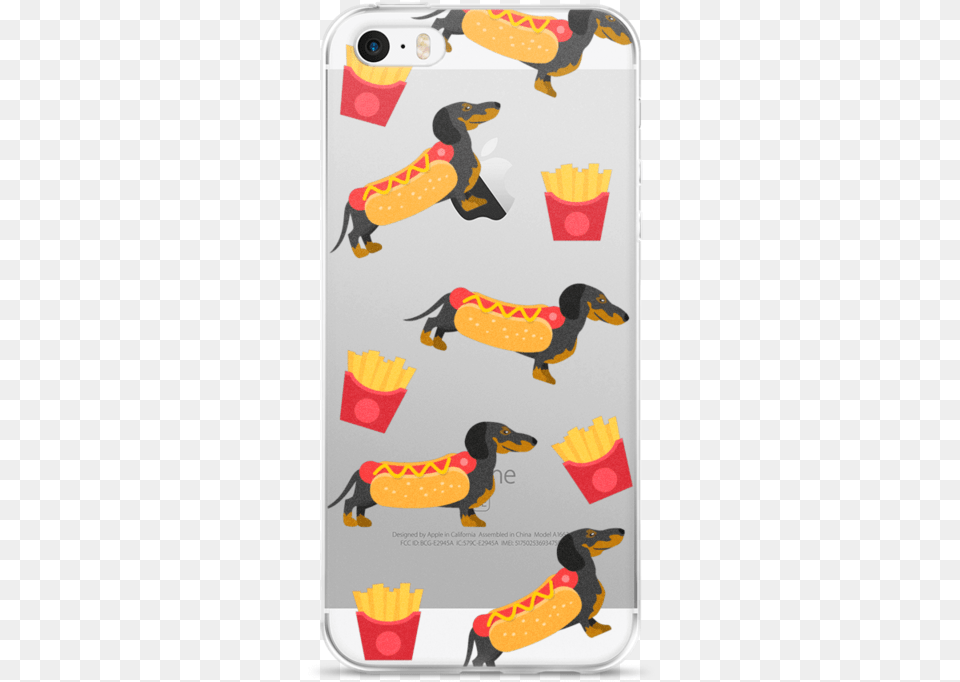 Hot Dog Dachshund With Fries Iphone Case Dachshund, Electronics, Phone, Mobile Phone, Animal Free Png Download