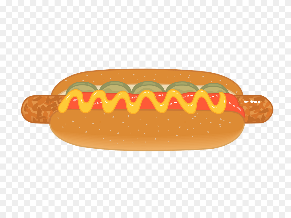 Hot Dog Fast Food Clipart, Hot Dog Free Transparent Png
