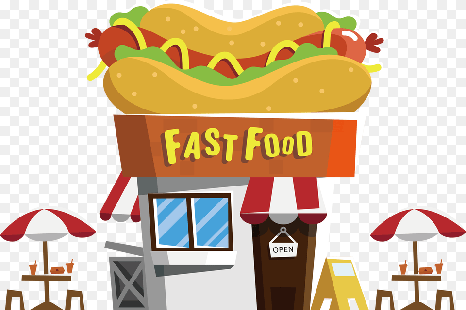 Hot Dog Fast Food Fast Food Restaurant, Hot Dog, Dynamite, Weapon Free Png Download