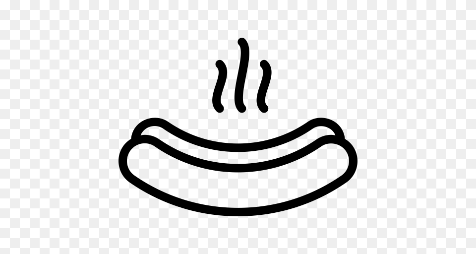 Hot Dog Hot Dog Icon With And Vector Format For, Gray Free Png Download