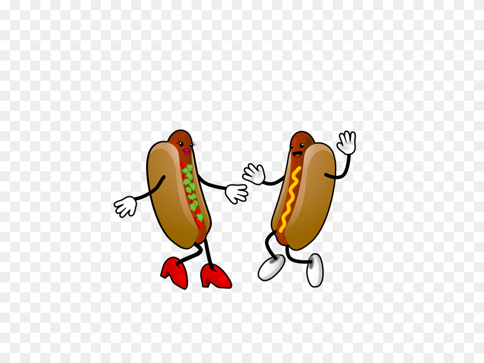Hot Dog Love Clipart Corn 2 Hot Dogs Cartoon, Food, Hot Dog Png Image