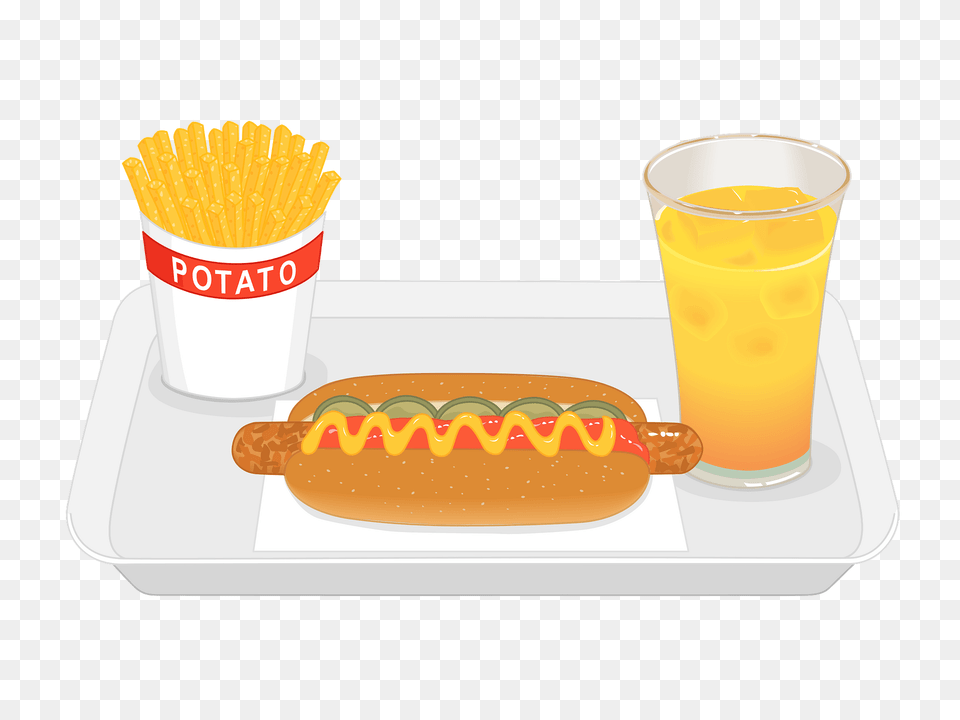 Hot Dog Meal Clipart, Food, Hot Dog, Smoke Pipe Free Png Download