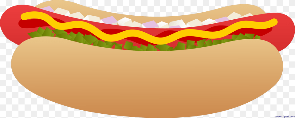 Hot Dog On Bun Clip Art, Food, Hot Dog Png