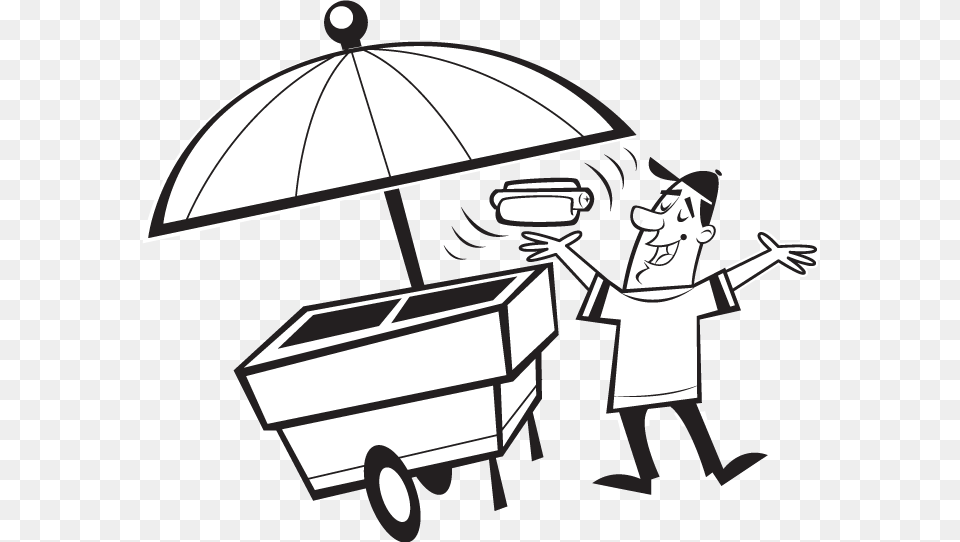 Hot Dog Stand Drawing Easy, Person, Face, Head, Car Png Image