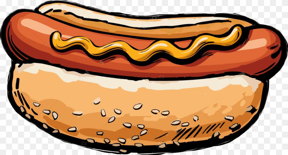 Hot Dog Sticker, Food, Hot Dog, Car, Transportation Png Image