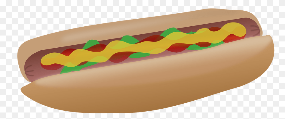 Hot Dog With Ketchup Mustard And Relish Clipart, Food, Hot Dog, Dynamite, Weapon Free Png
