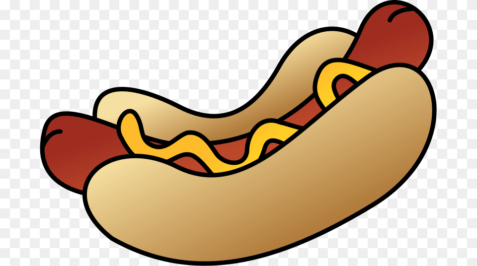 Hot Dog With Sausage Bun And Mustard Hot Dog Hamburger Clipart, Food, Hot Dog Free Transparent Png
