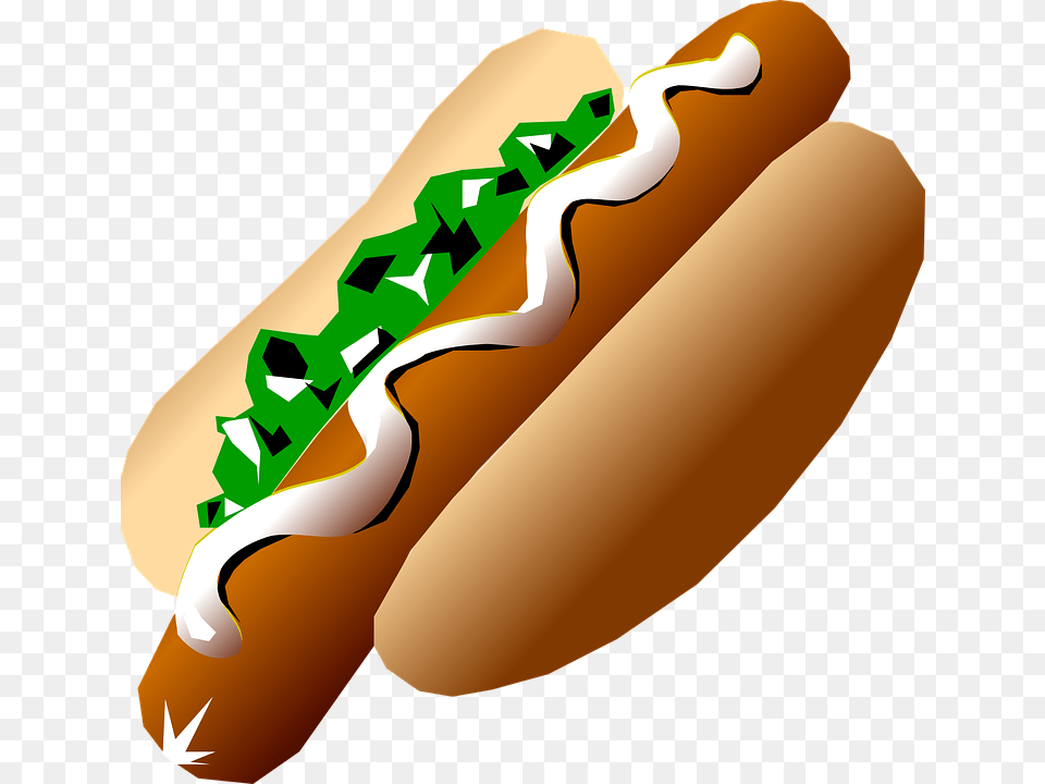 Hot Dogs Food Bun Relish Hot Dog Clip Art, Hot Dog Free Png Download
