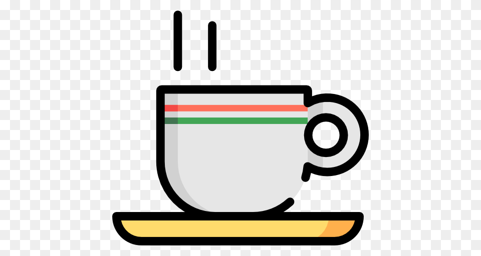 Hot Drink Tea Cup Food And Restaurant Coffee Tea Food Mug Icon, Cutlery, Saucer, Beverage, Coffee Cup Png Image